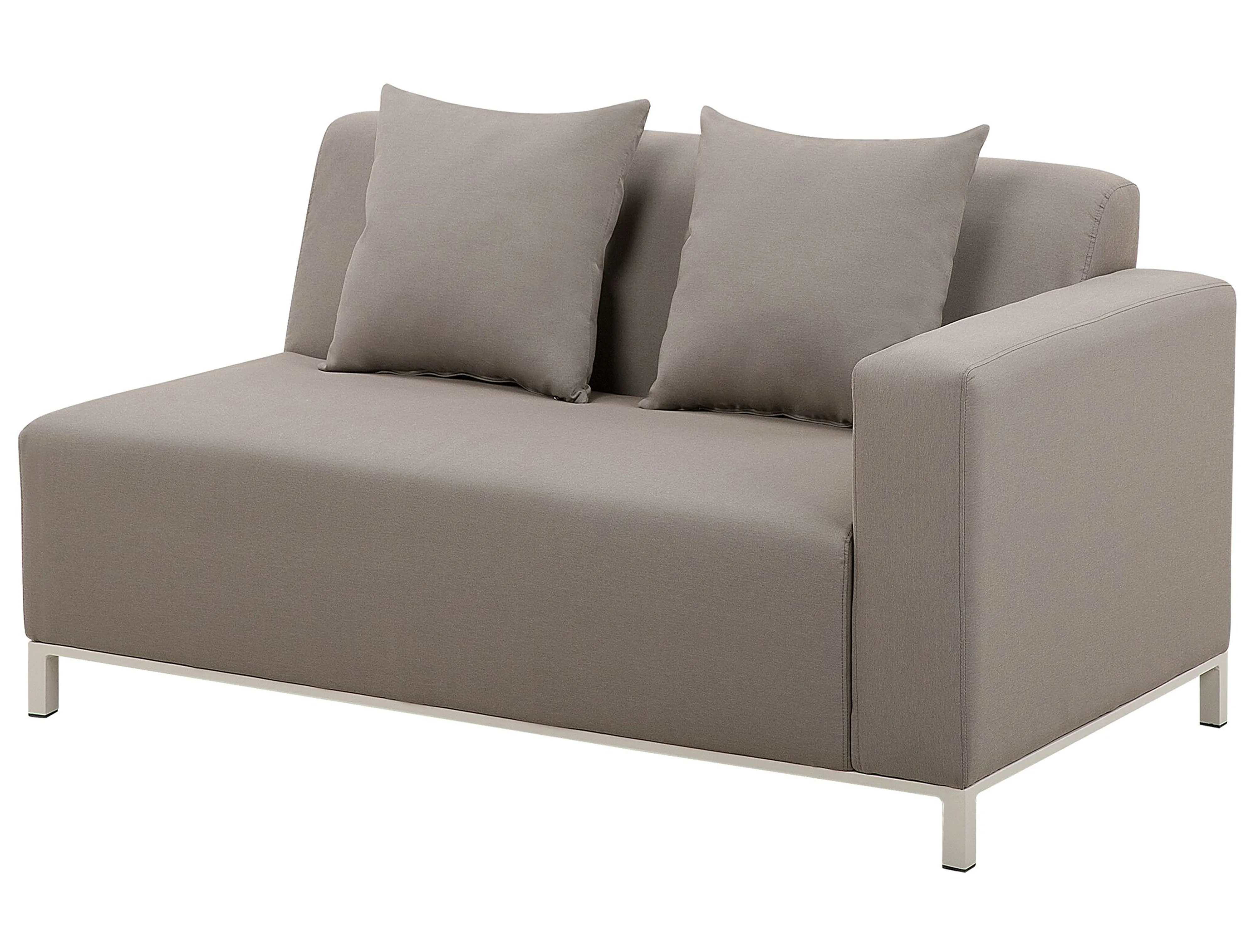 Tuin hoekloungeset met tafel 5-zits BELIZE rechtszijdig modulair Beige