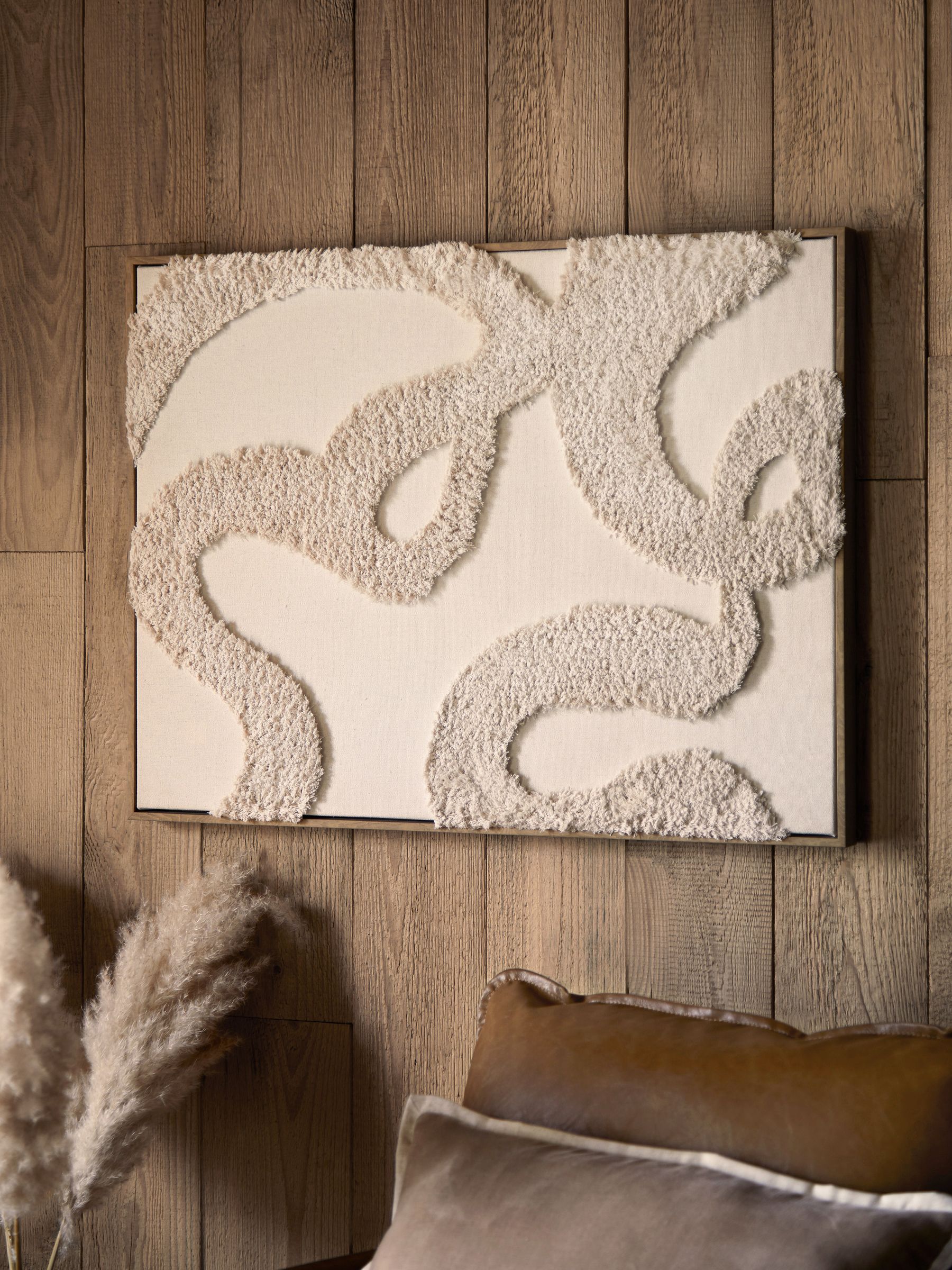 Stof Boucle Abstract ingelijste Wanddecoratie