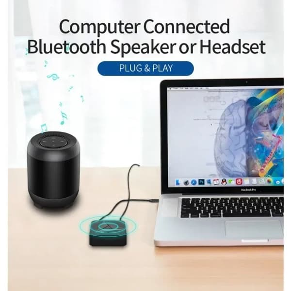 Bluetooth RCA/AUX Adapter – NFC Sensor