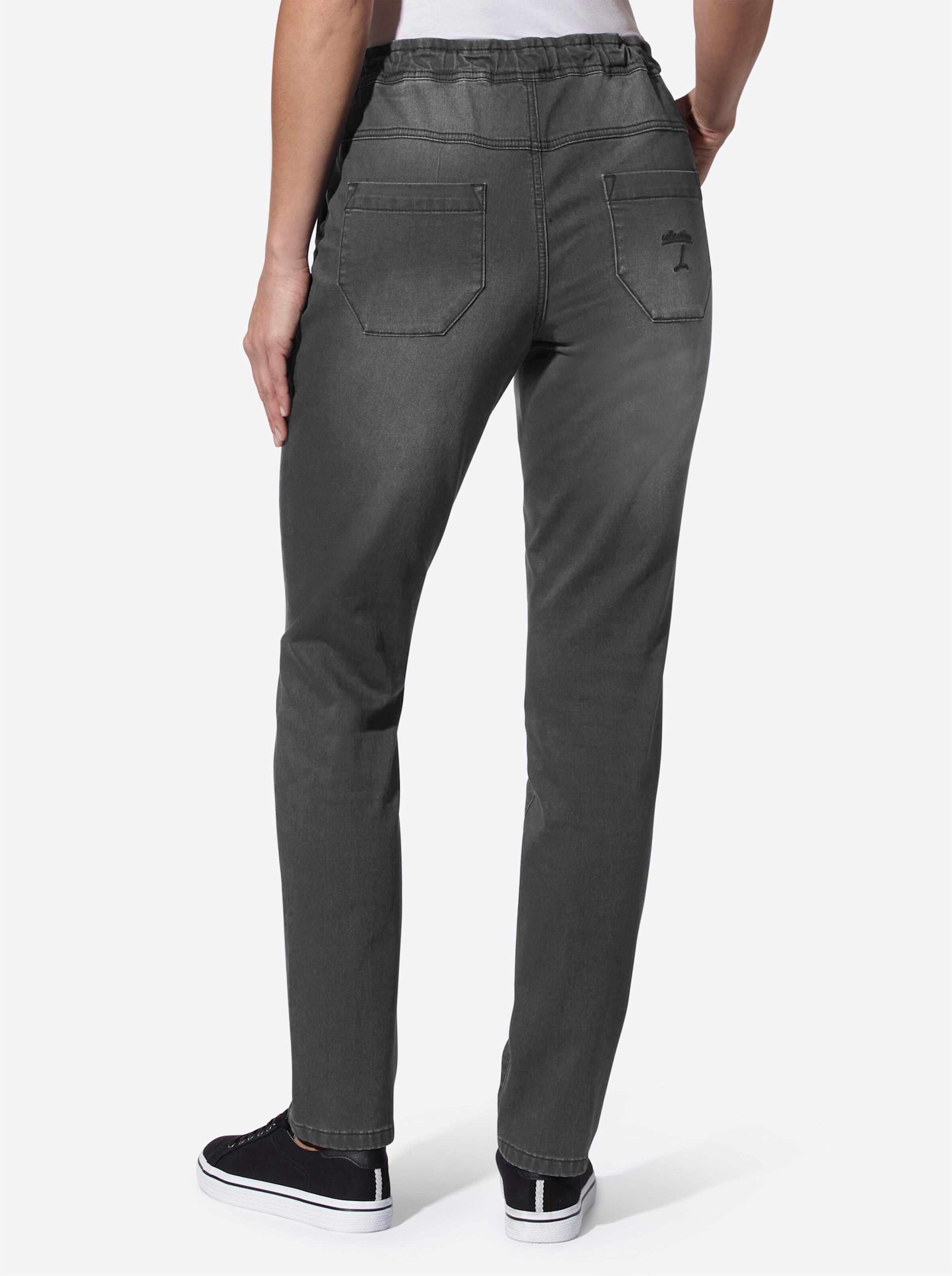 Thermo-Jeans in grey denim