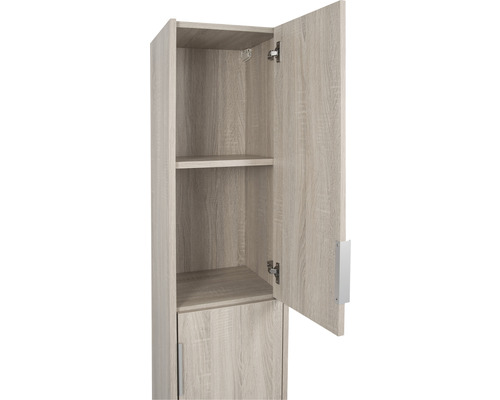 Bolo hoge kast (verschillend) BxHxD 35 x 160 cm x 35 cm, frontkleur licht eiken