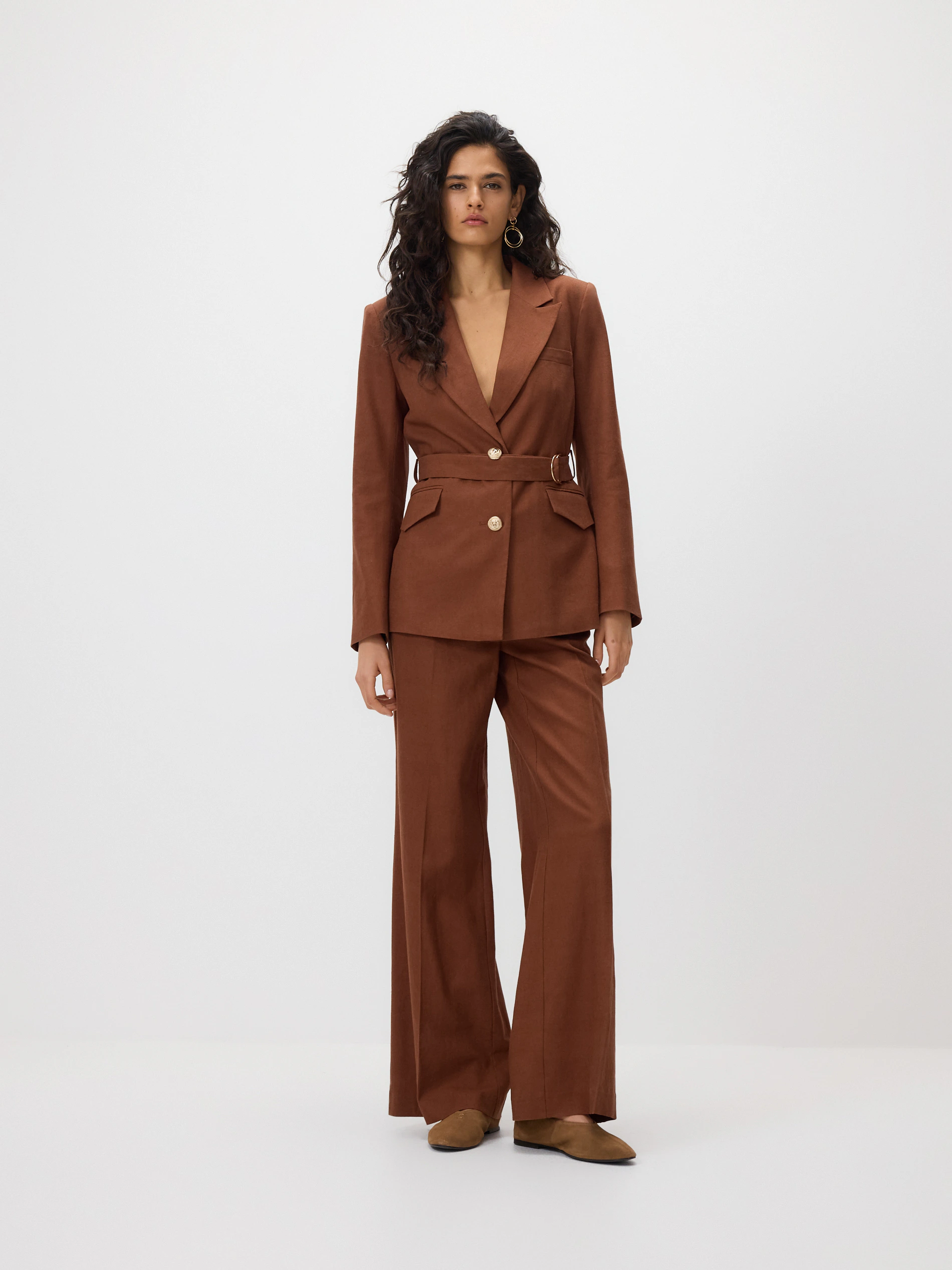 Blazer mit Taillenbindung
