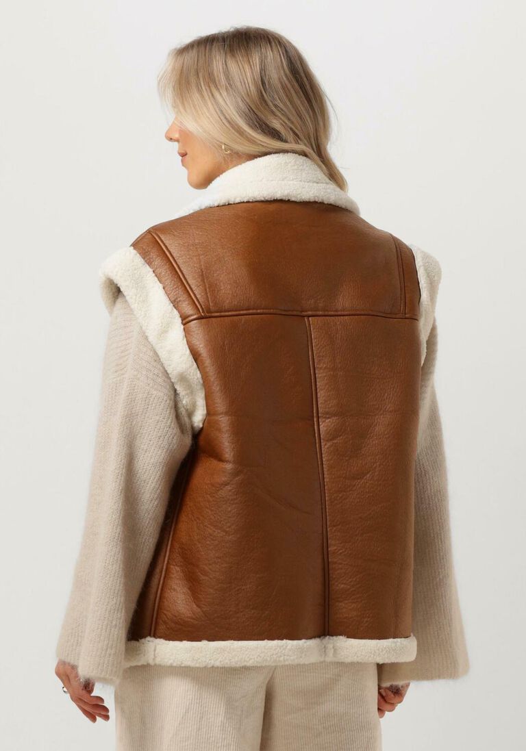 SUMMUM bruine summum gilet gilet lammy
