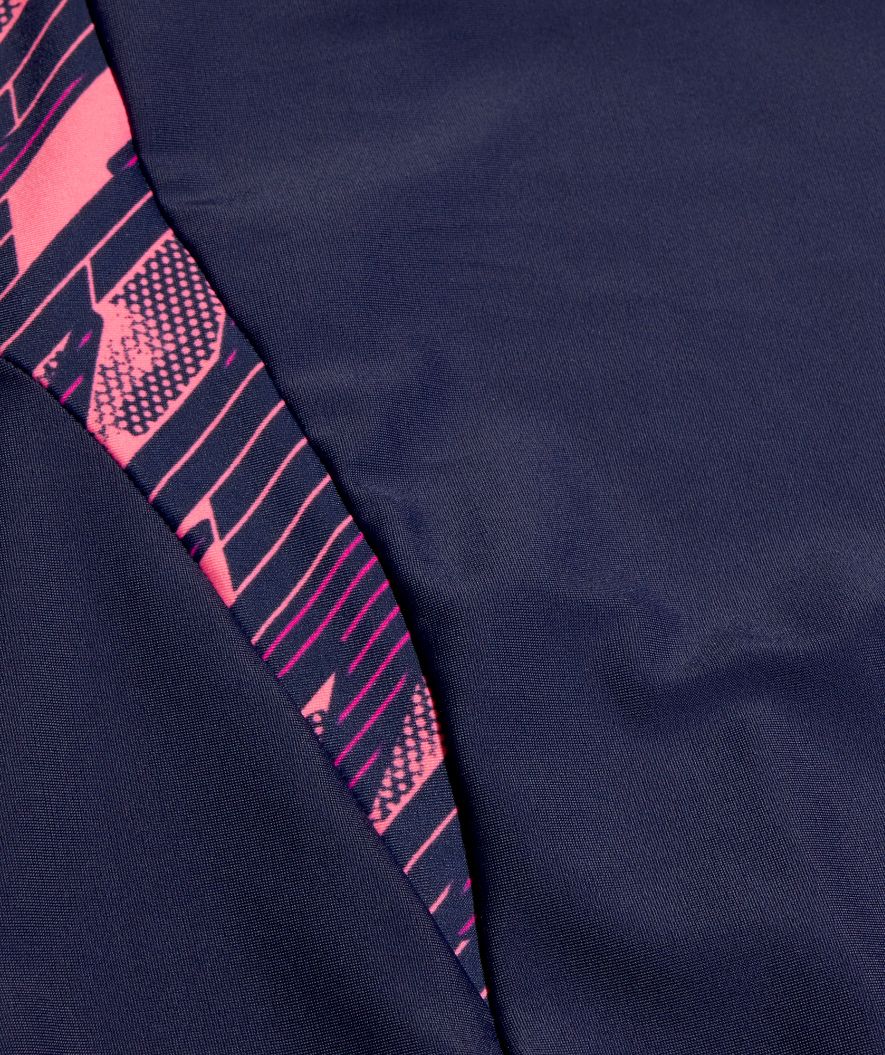 Speedo badedragt med ben til piger - Hyperboom Splice - Mørkeblå/pink