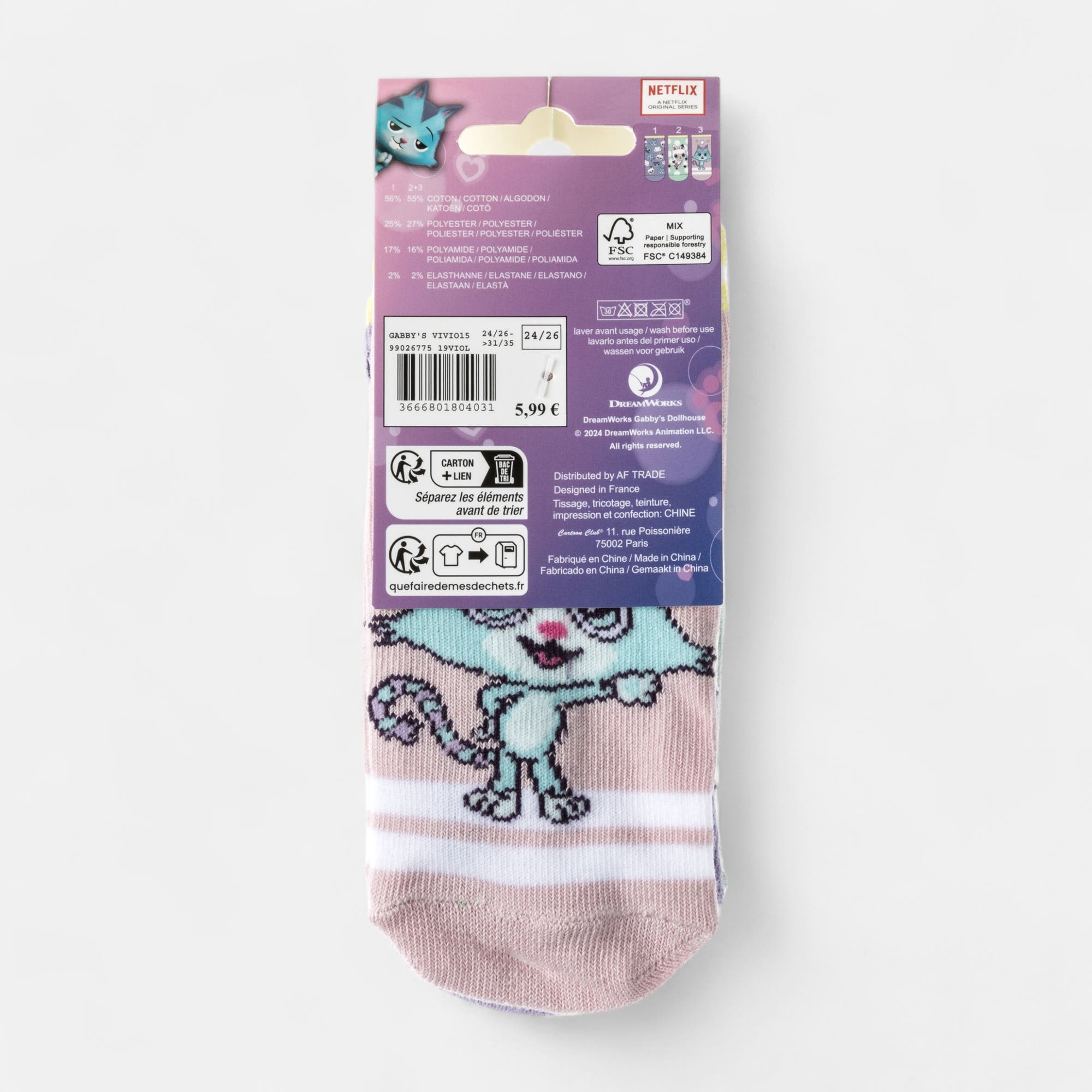 Chaussettes Enfant violet