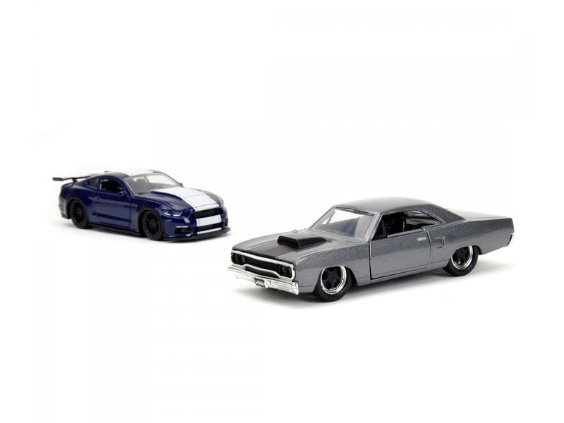 Jada Toys Fast & Furious Twin Pack Wave 4/1 1:32 Fast & Furious Modellautos: 2016 Ford Mustang GT & Dom's Plymouth Road Runner
