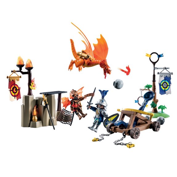Tournoi Chevalier Novelmore contre Combattant Burnham Raider Playmobil Novelmore 71210