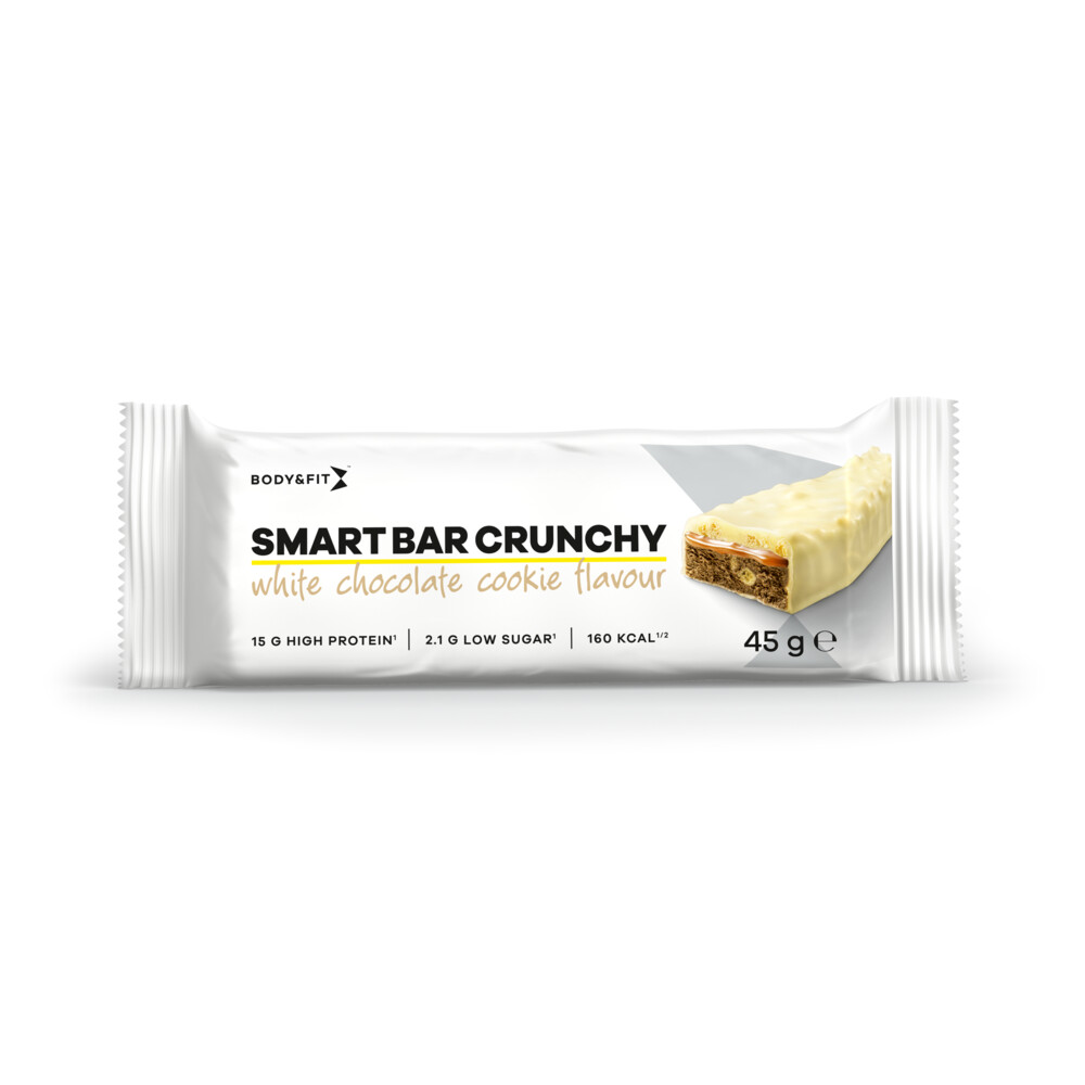Body & Fit Smart Bar Crunchy White Chocolate & Cookies12 x 45 gr
