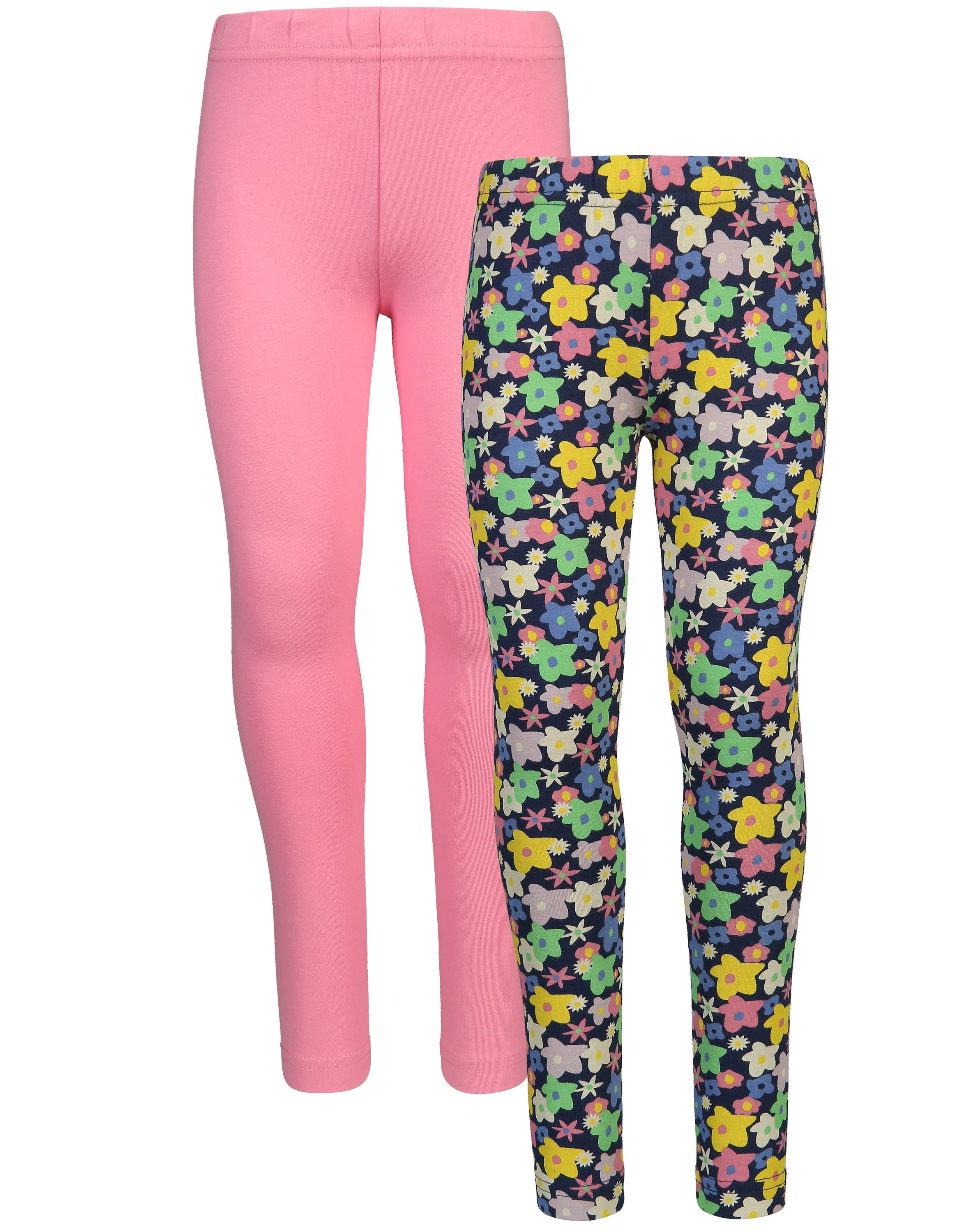 Leggings FLORIDA 2er-Pack in rosa/geblümt