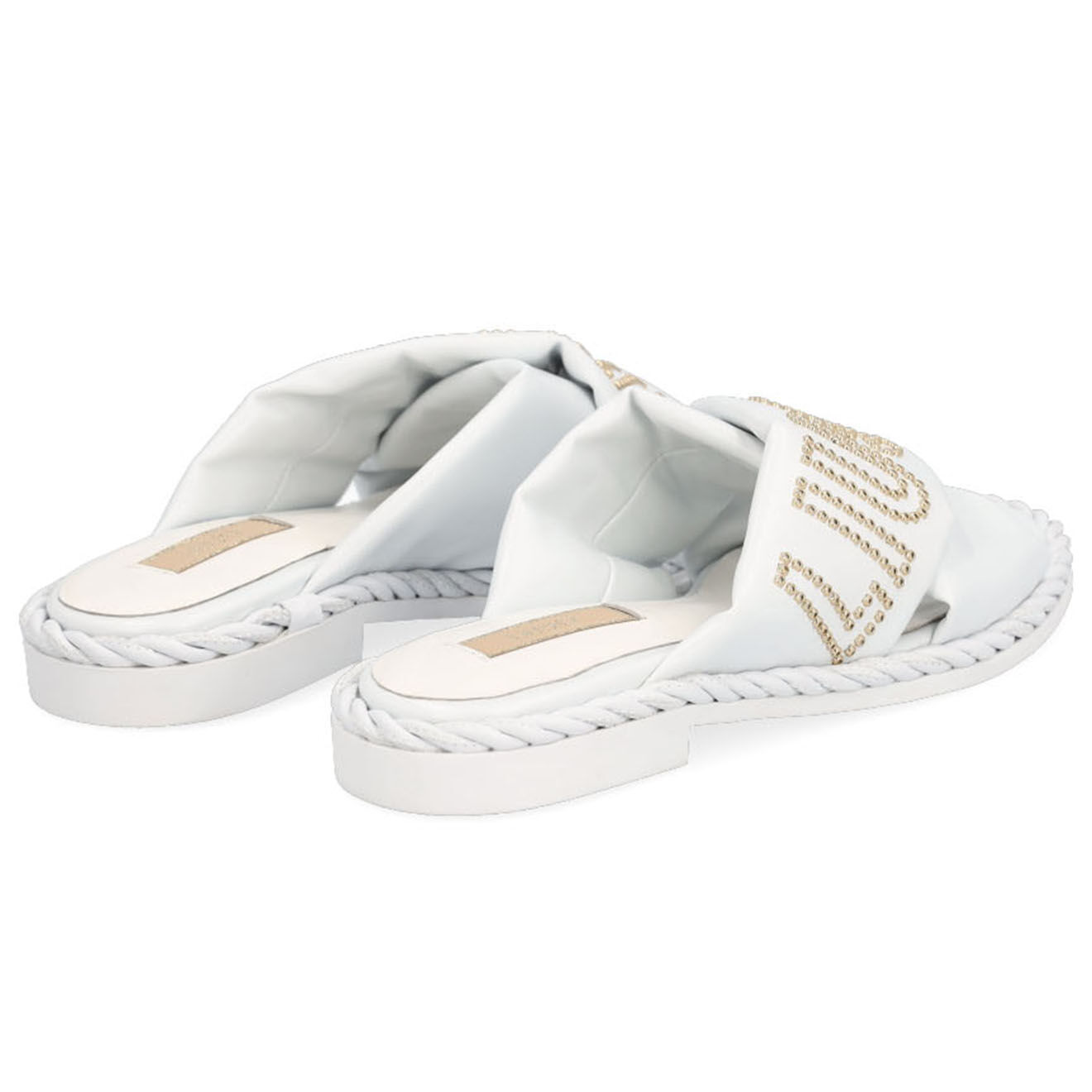 Liu-Jo Mules en Cuir Lina blanches