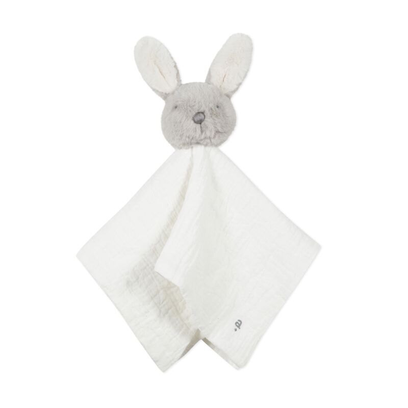 Doudou lapin en fausse fourrure et matière lange mixte Absorba Aucune nuance