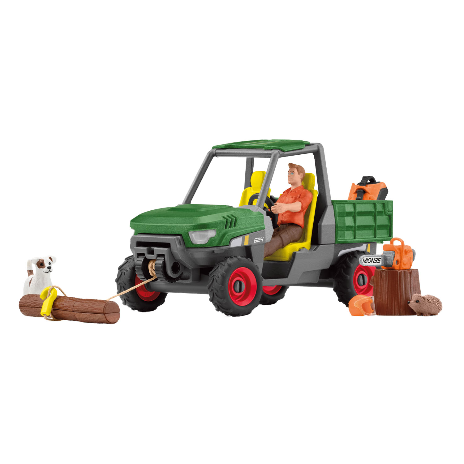 schleich FARM WORLD Houtzager met Voertuig 42659