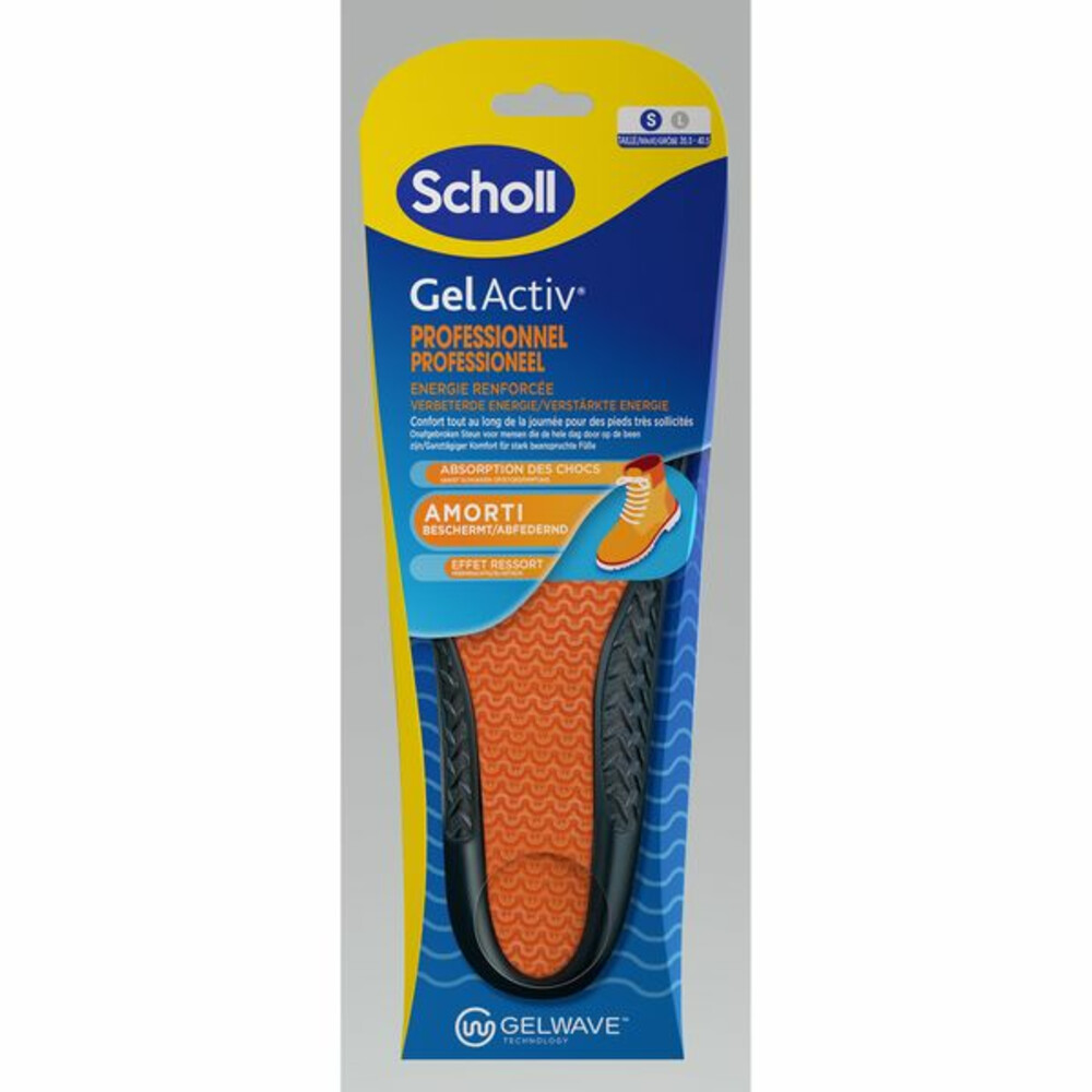 Scholl GelActiv Inlegzolen Work & Boot Small Maat 35.5-40.51 paar