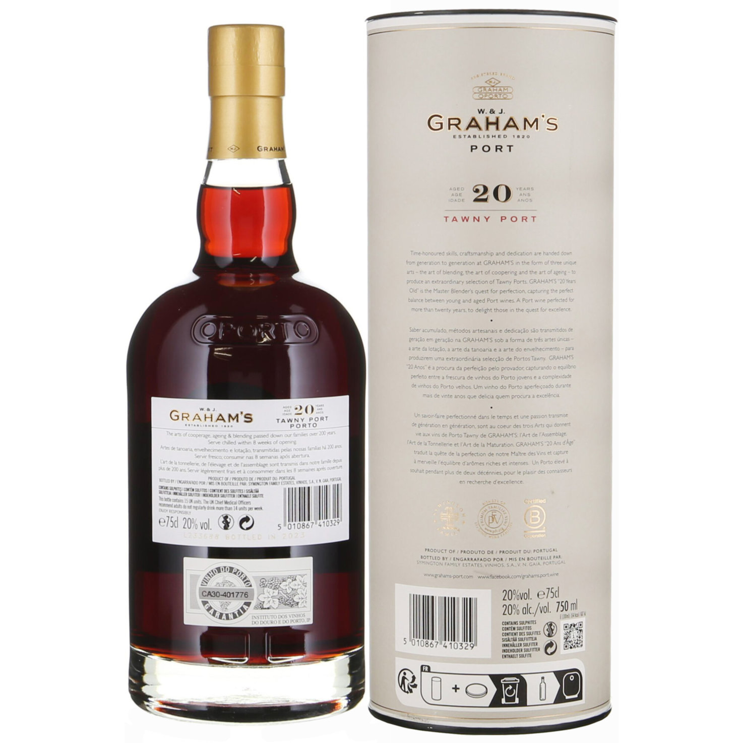 Graham's Tawny Port 20 Years Old -75cl
