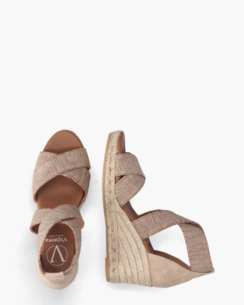Viguera 2107 Taupe/Brons Damessandalen