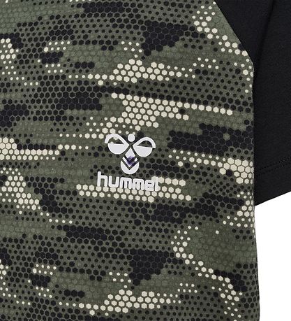 Hummel T-shirt - hmlFSK Fly -  Grøn/Sort