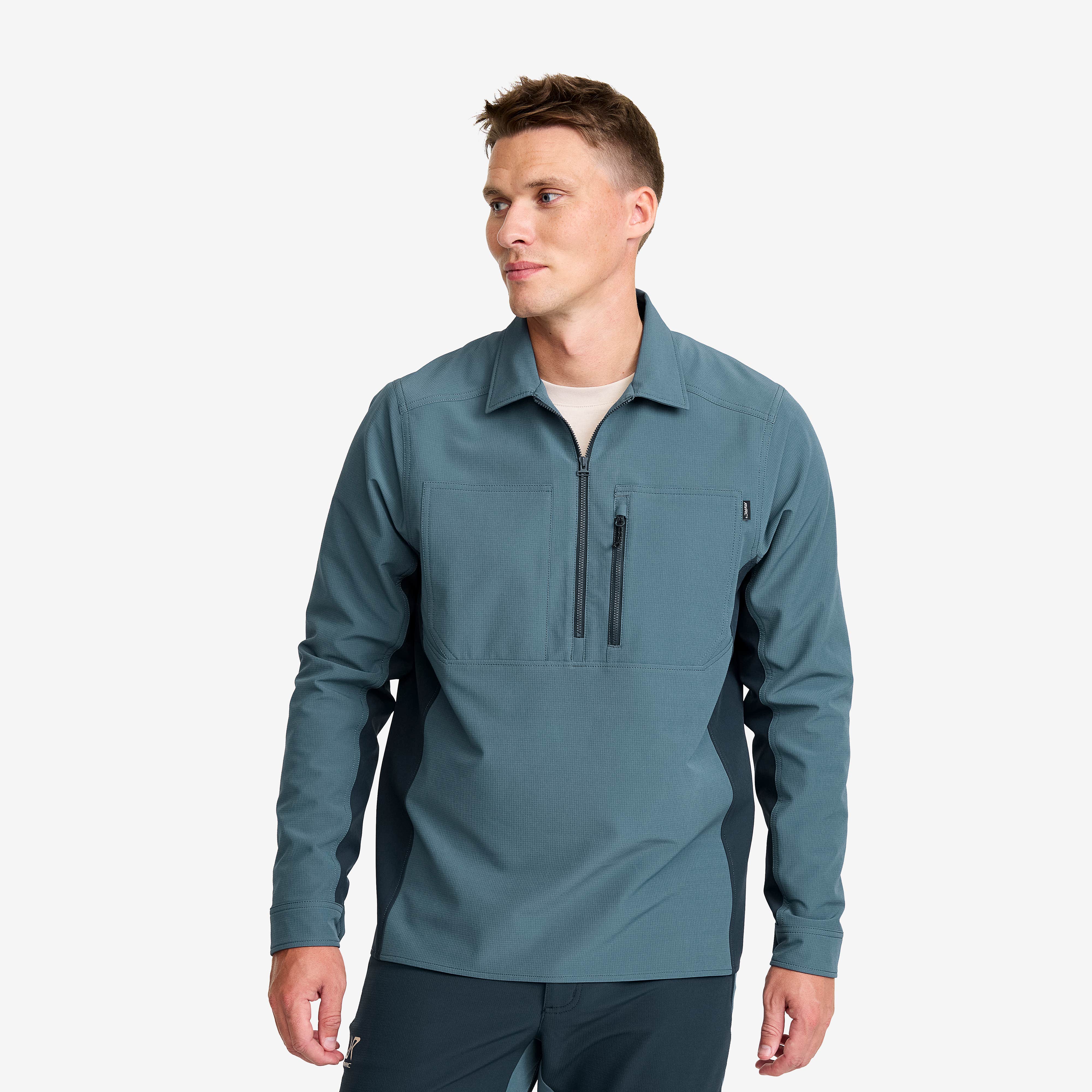 Ridge Half-zip Stretch Shirt Herre Blueberry/Orion Blue