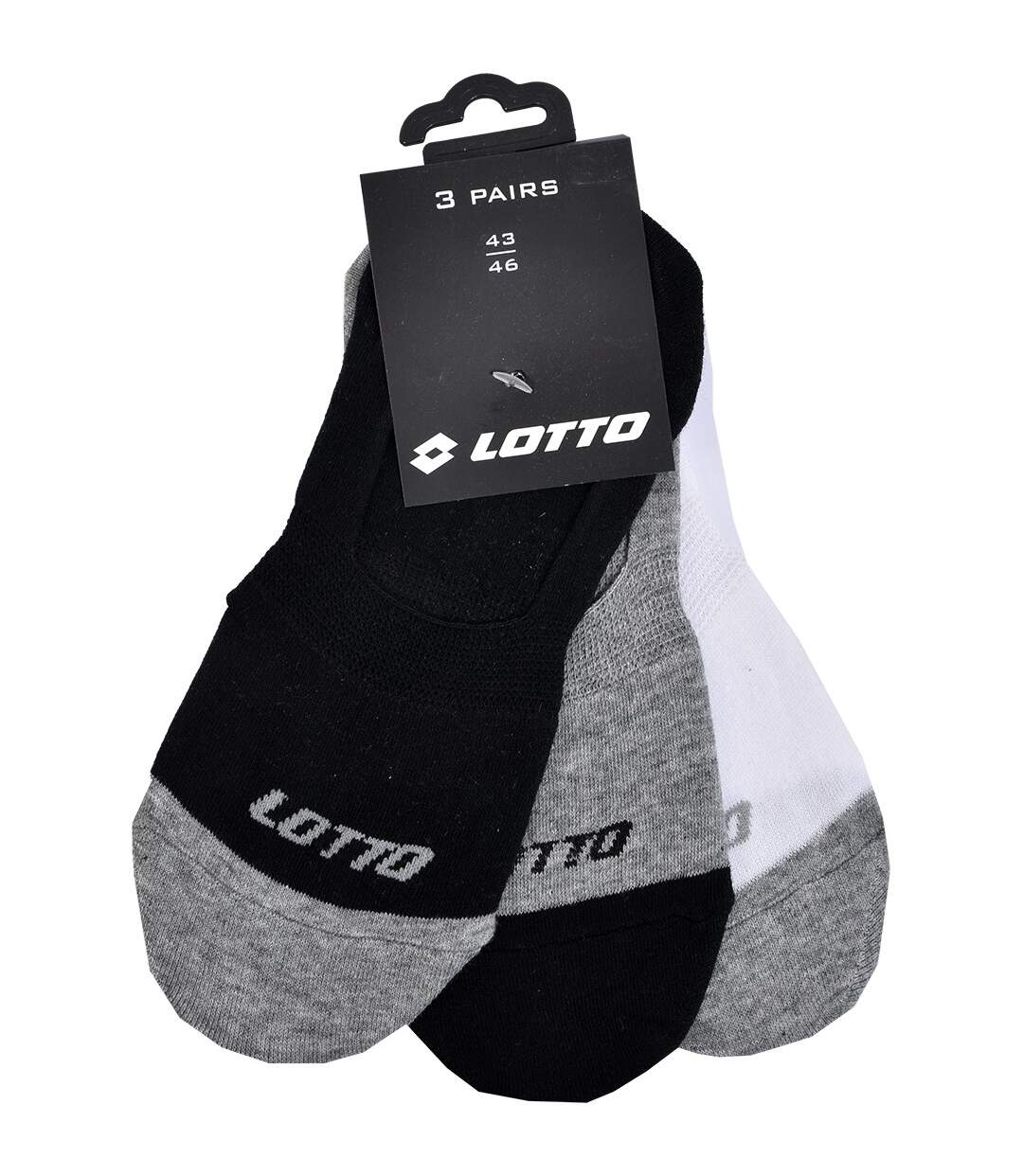 Chaussettes homme LOTTO Socquettes Tiges courtes Pack de 6 Paires Footies LOTTO assorties