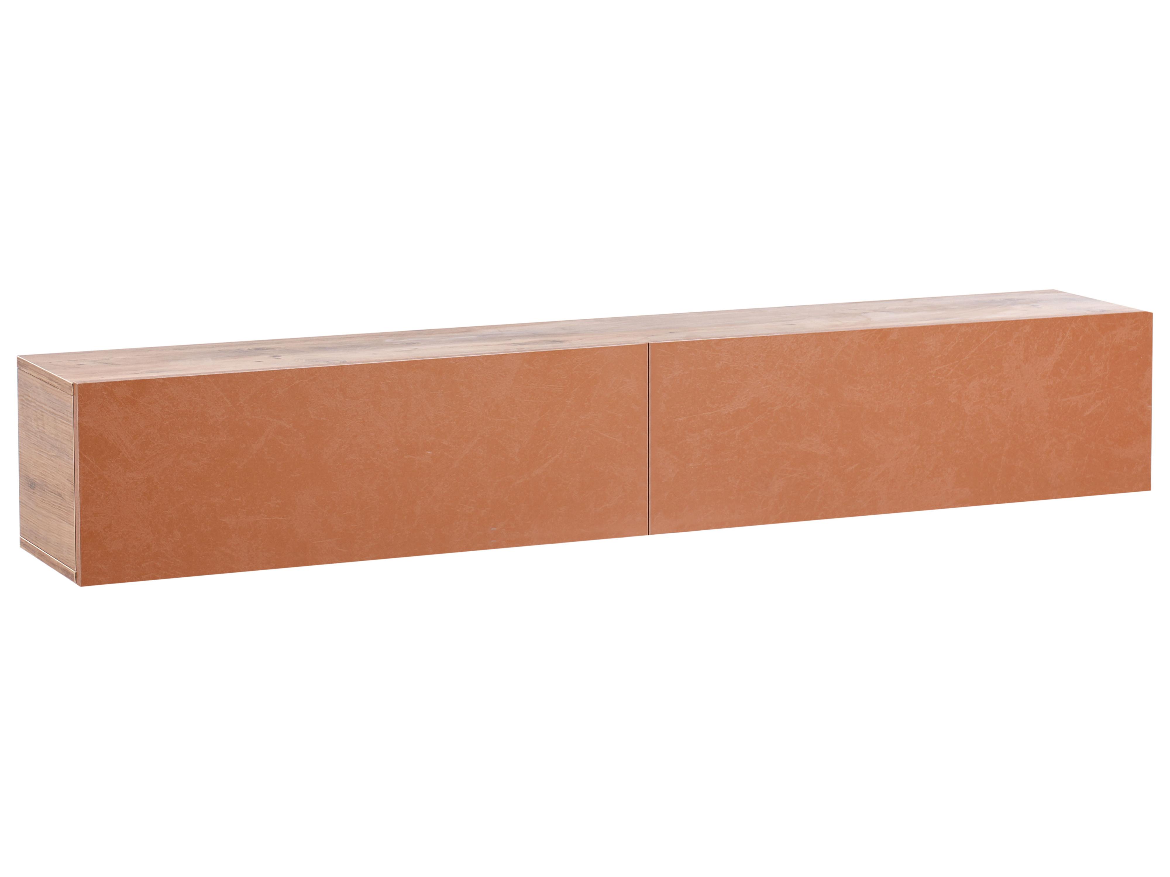 Wandgemonteerd tv-meubel GLADSTONE Rood