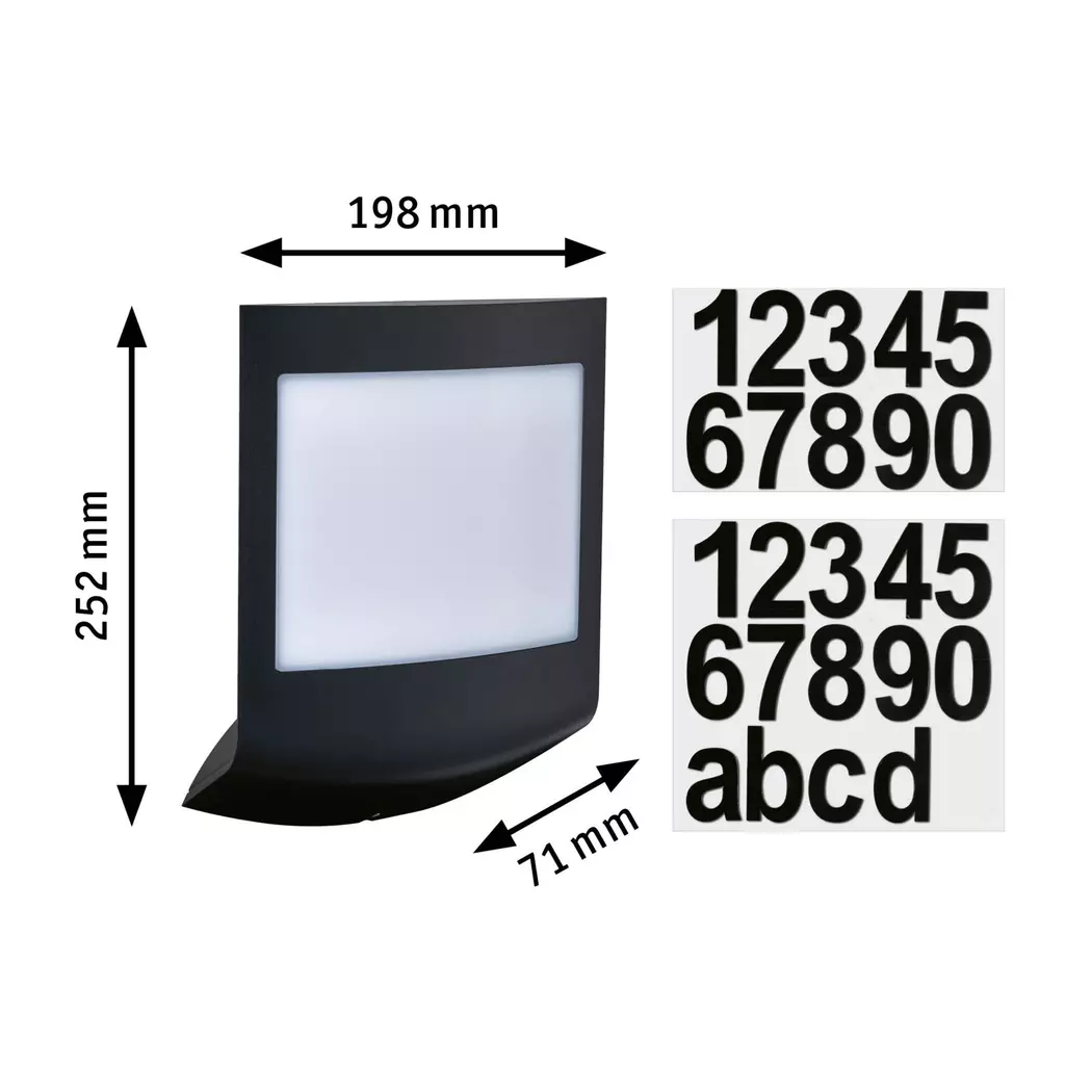 LED-Außenwandleuchte Padea