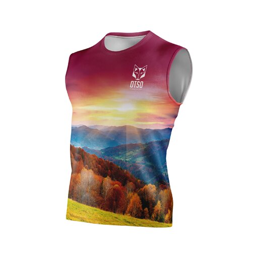 Camiseta sem mangas de outono