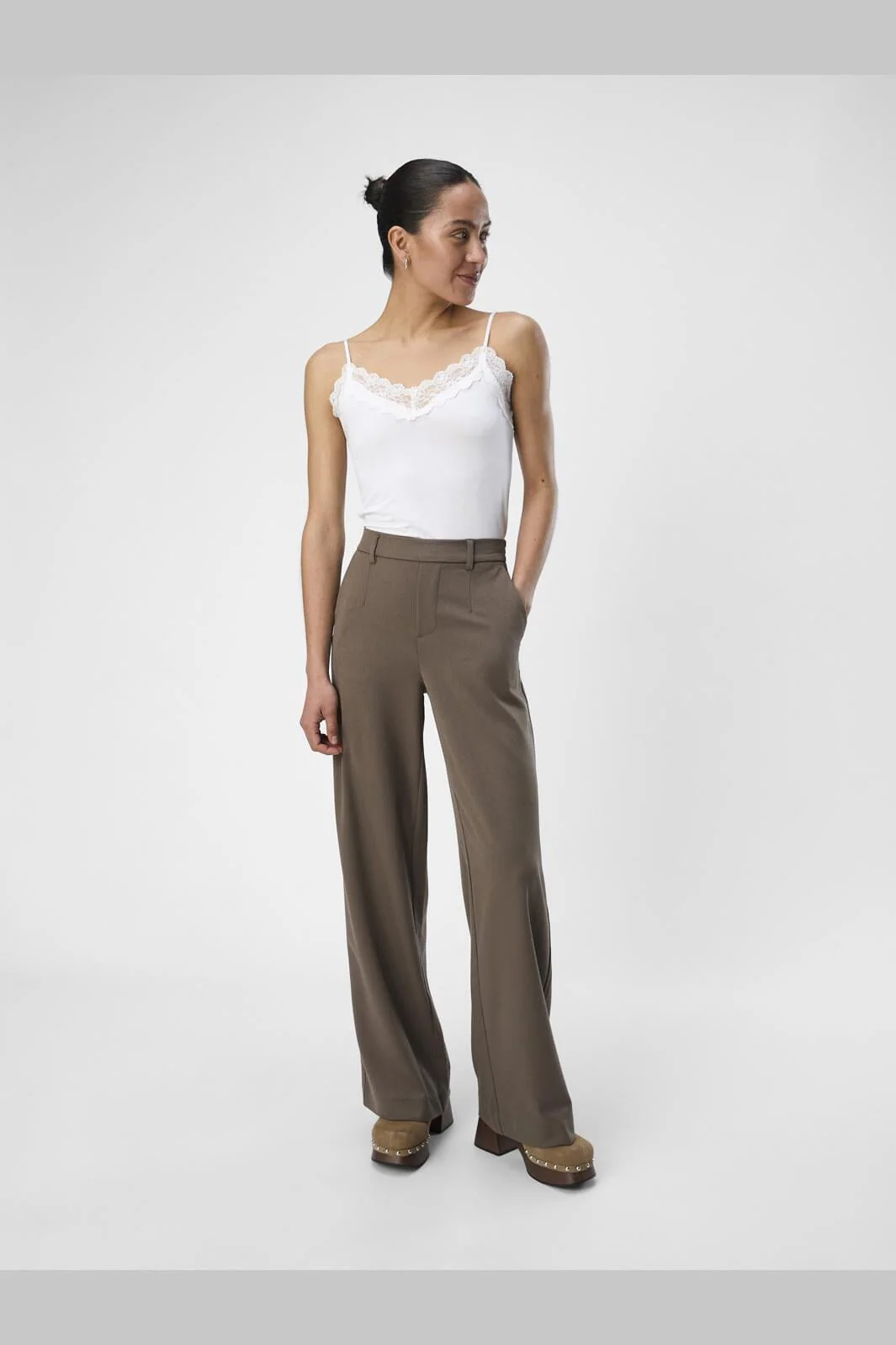Object Objlisa Wide Pant 4535488 morel