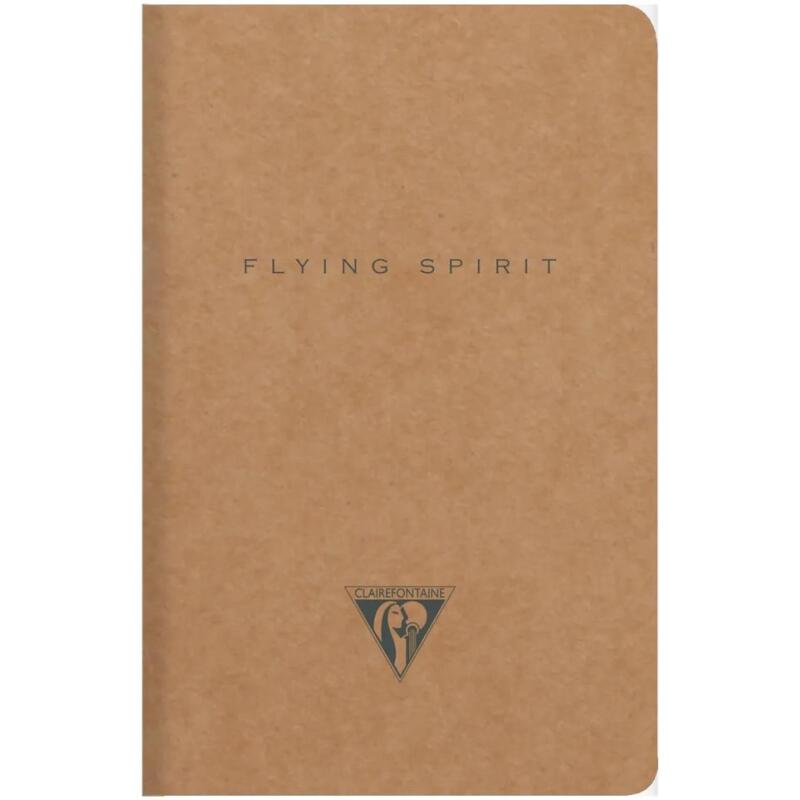 Flying Spirit piqûre textile 9x14cm 96 pages ligné motifs assortis papier ivoire 90g - Kraft