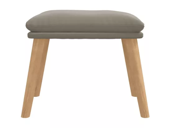 Repose-pied Gris clair 45x29,5x35 cm Velours