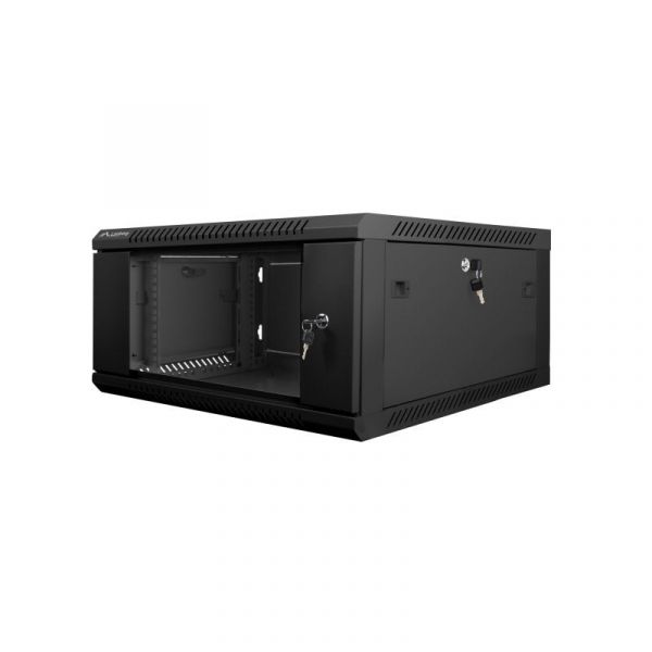 Bastidor de parede Lanberg WF01-6604-10B 4U 60 kg Preto Bastidor de parede Lanberg WF01-6604-10B 4U 60 kg Preto