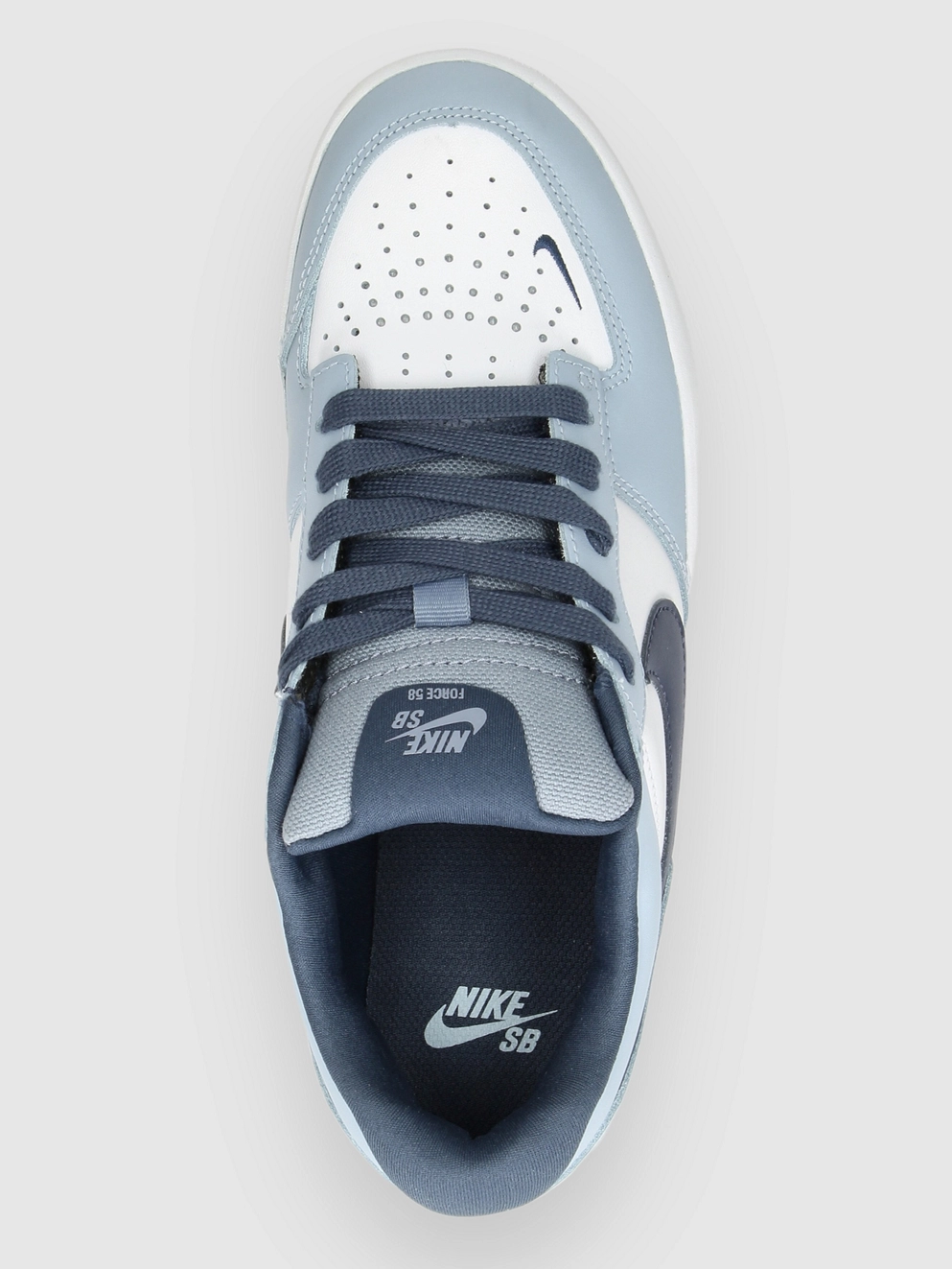Nike Sb Force 58 PRM L Skate Shoes white/thunder blue/white