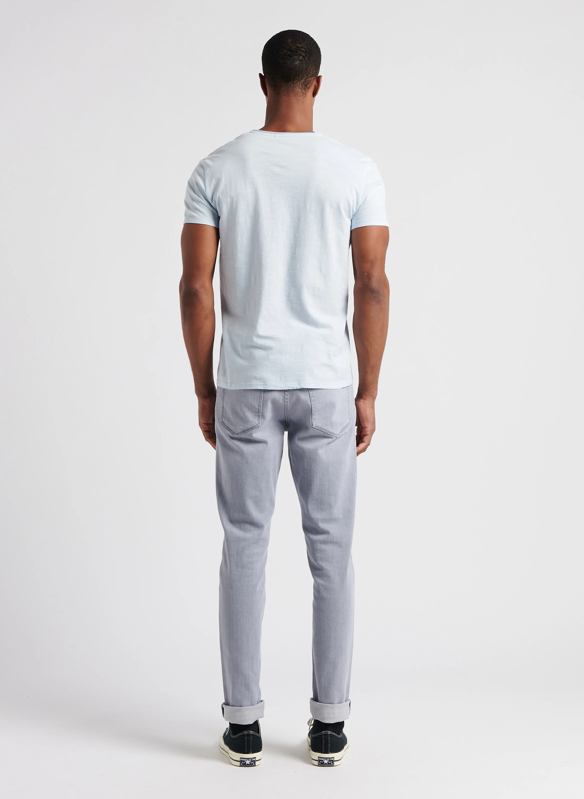 Jean slim en coton stretch | Gris