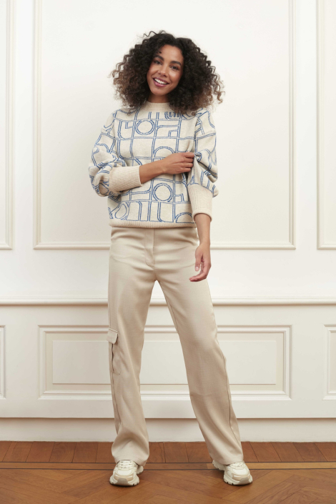 Lofty Manner beige dames trui