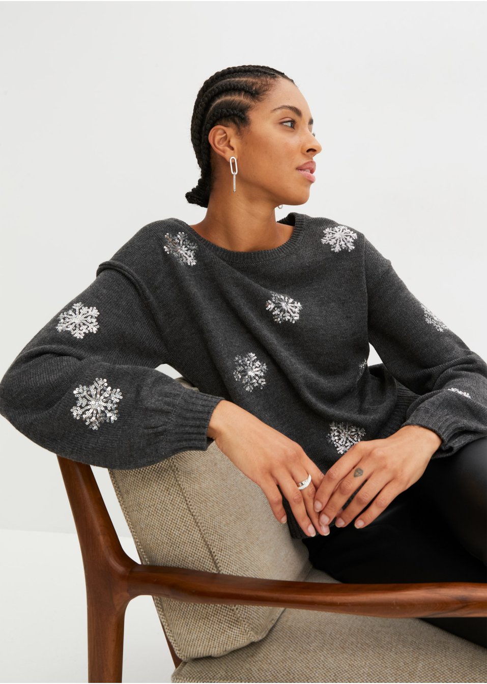 Pull avec sequins