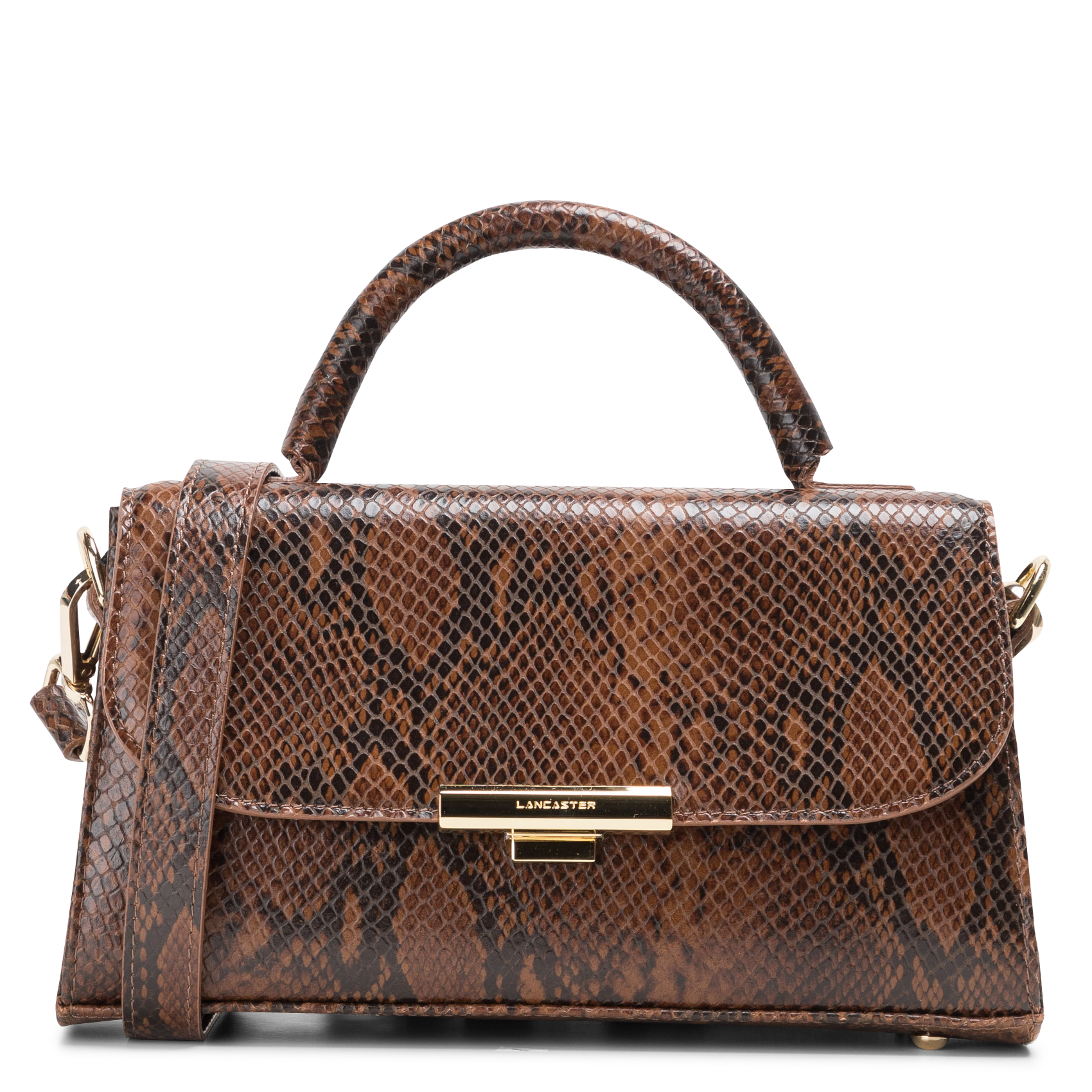 EXO EVENLY - Sac à main en cuir | Marron