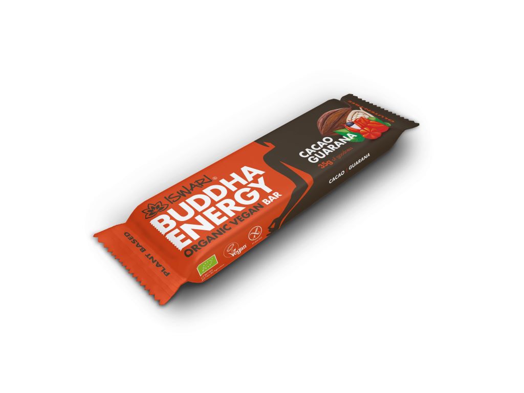 BARRA ENERGÉTICA ISWARI CACAU GUARANÁ BIO 35G