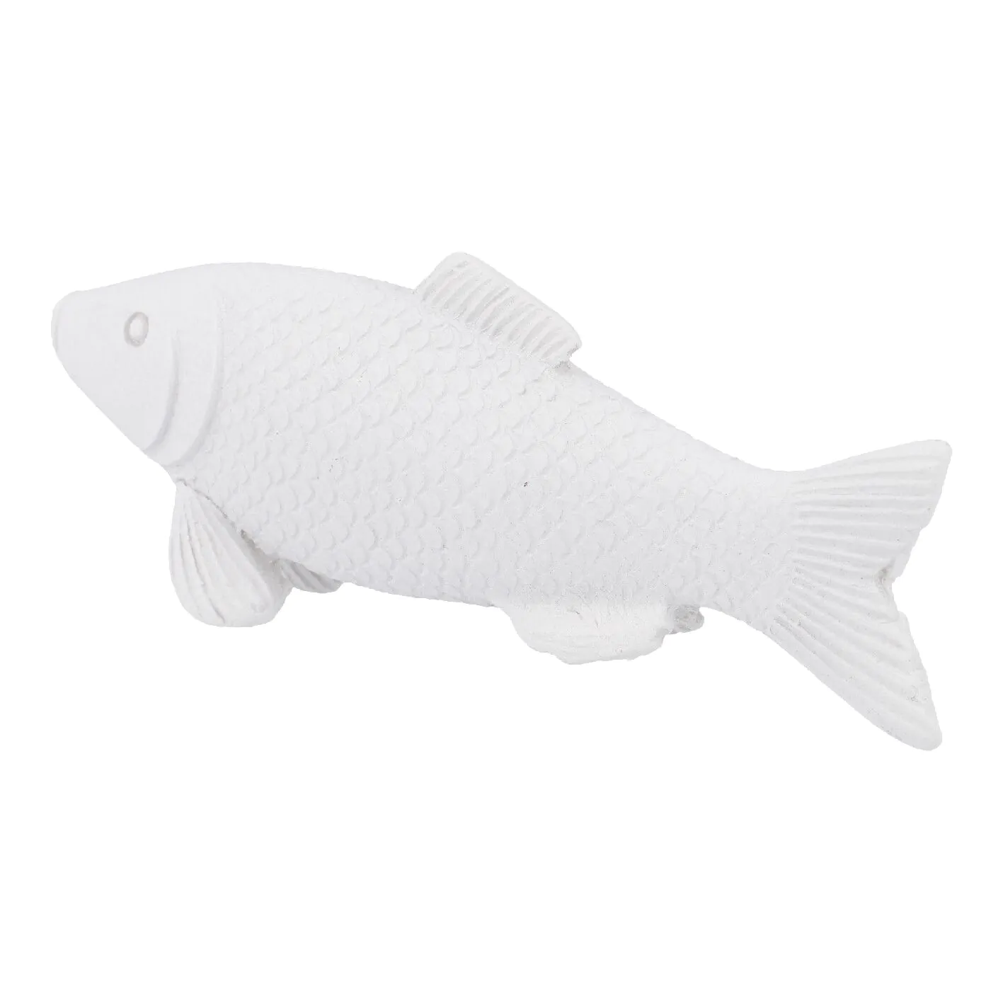 Fisch, gewischt/weiß, 10 cm