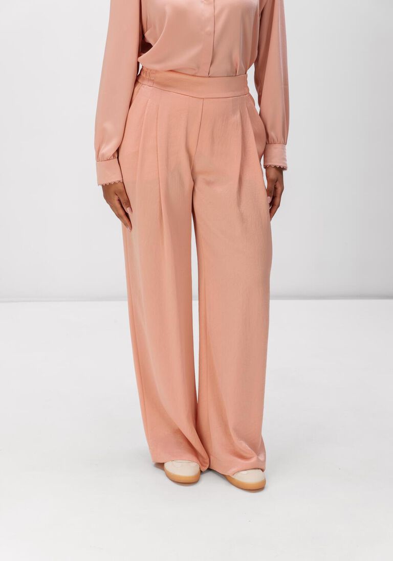 perzik marc cain collection wijde broek ac 81.46 w46