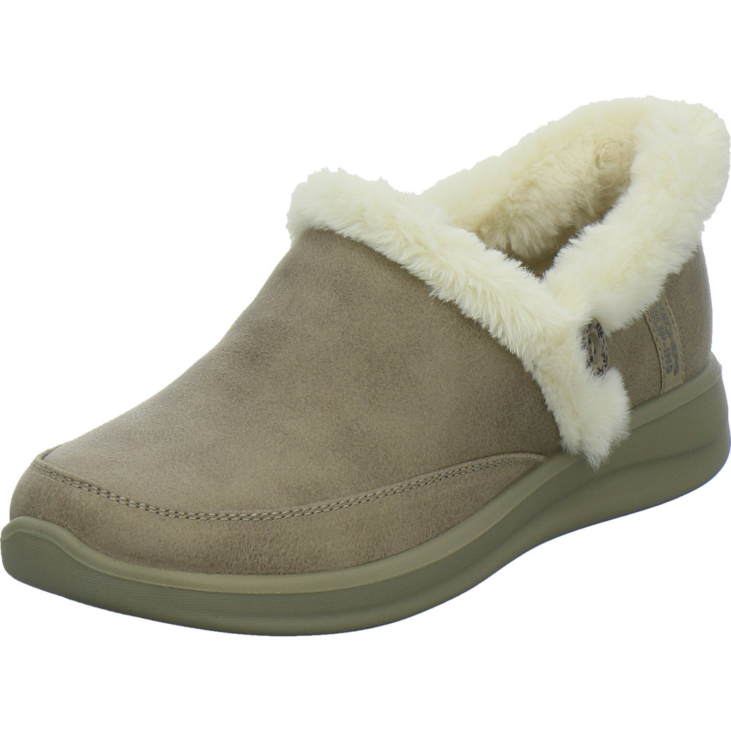 Skechers Hausschuhe Damen Damen Slip Ins cozy escape taupe