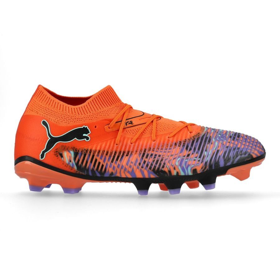 PUMA Future 8 Match FG/AG Creativity - Orange Poppy/Dark Amethyst/Bleu/Noir ÉDITION LIMITÉE