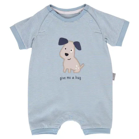 Sigikid Baby Overall blau-weiß geringelt, 56