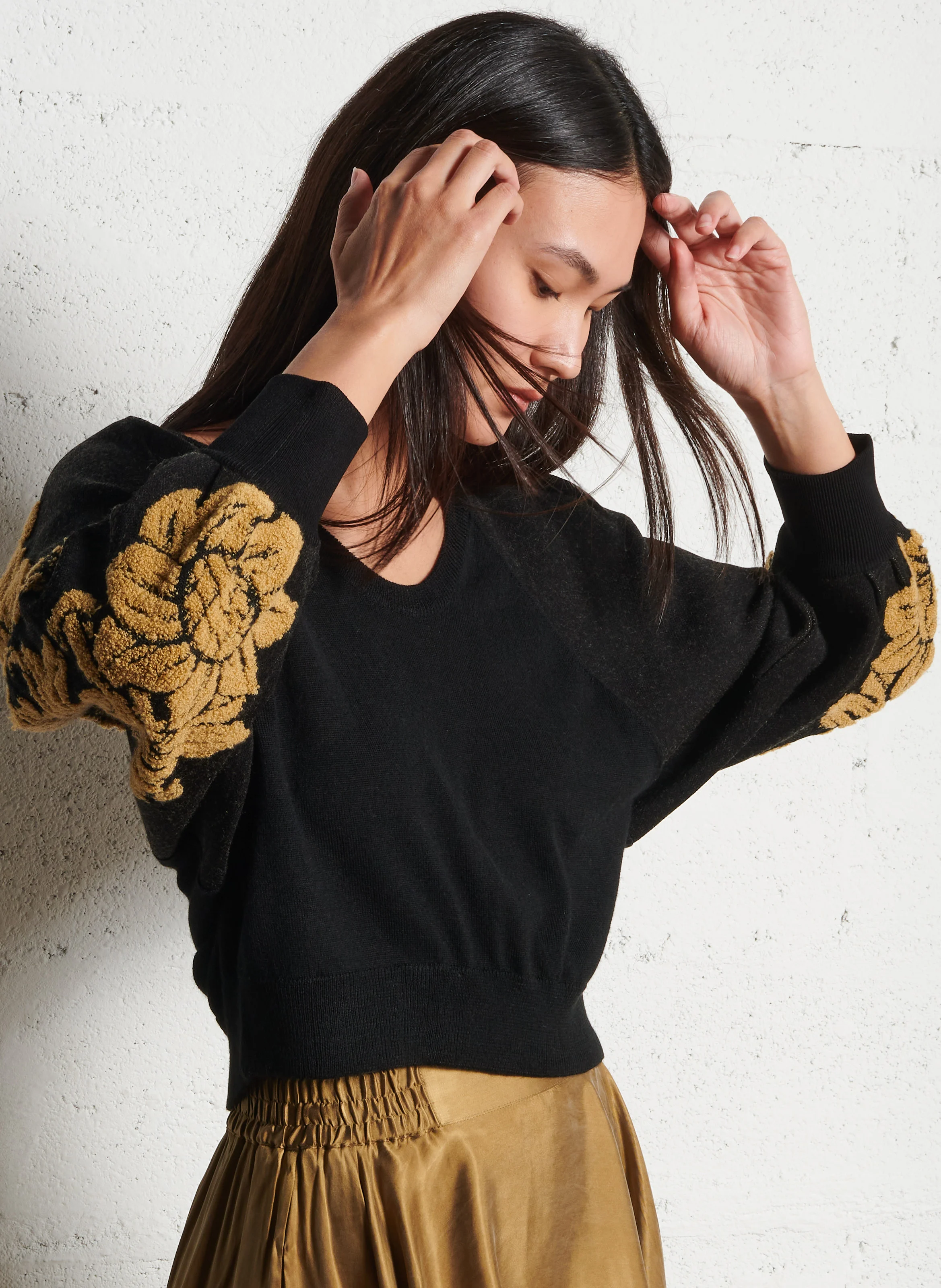 AVELINE - Pull col bateau| Noir