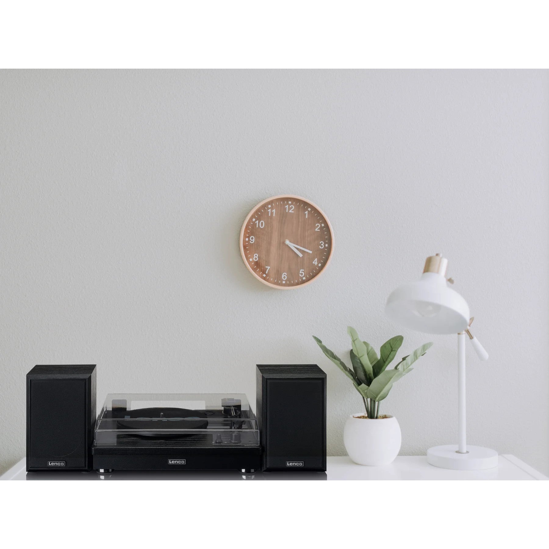 Lenco LS-101BK houten platenspeler met Bluetooth
