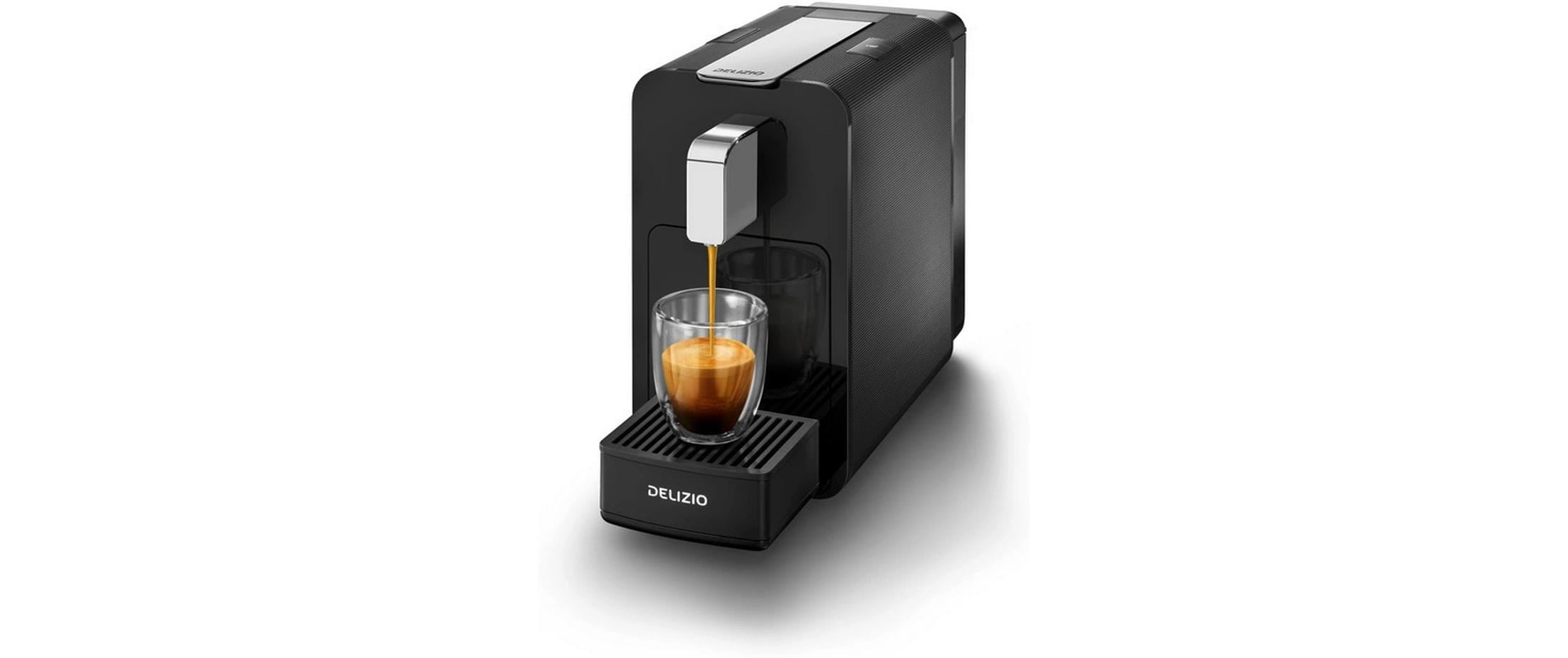 Kapselmaschine Viva Elegante Black Chrome<br>Kaffeemaschine für Delizio Kapseln
