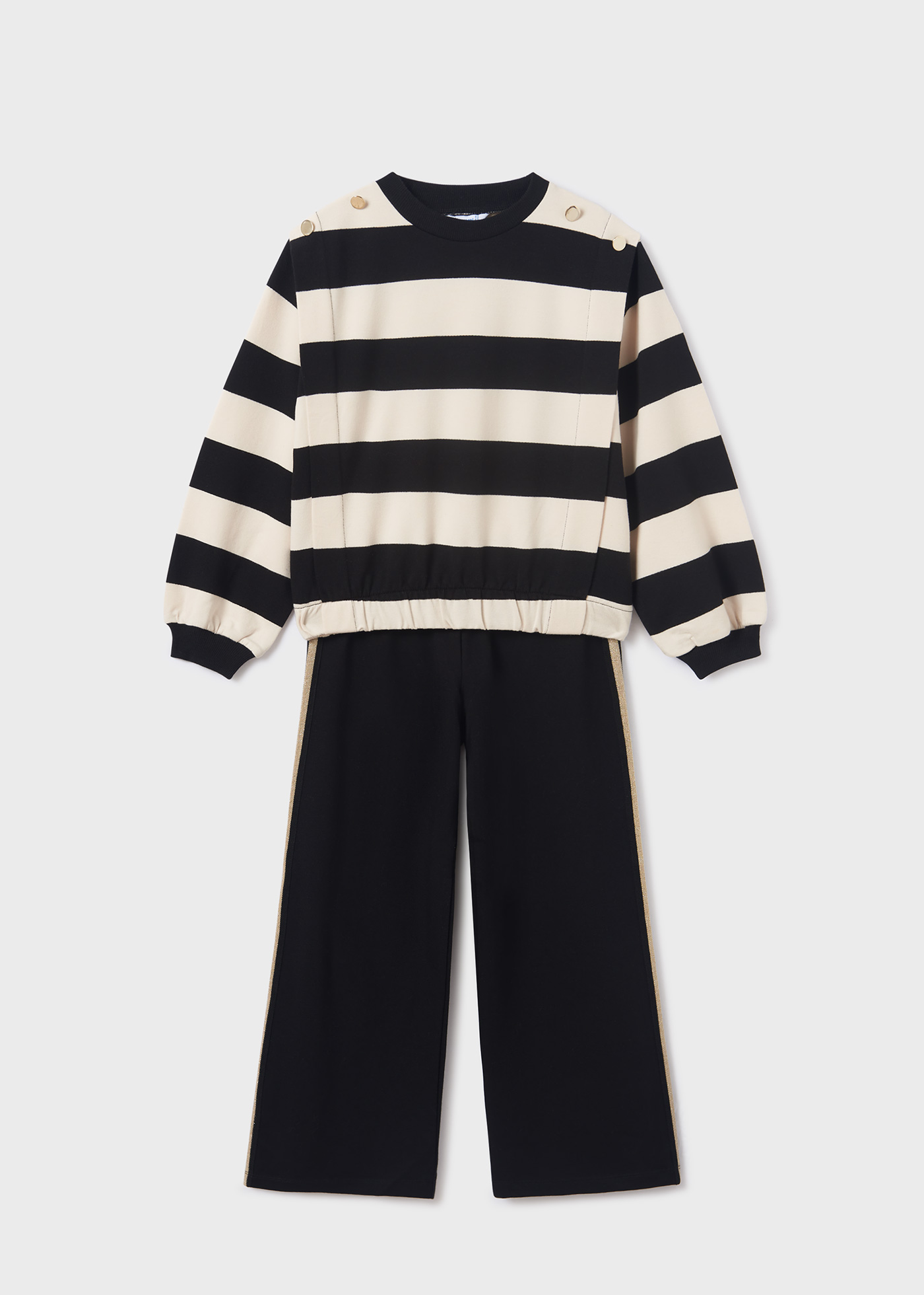 Conjunto de algodão de alta qualidade com duas peças para meninas.