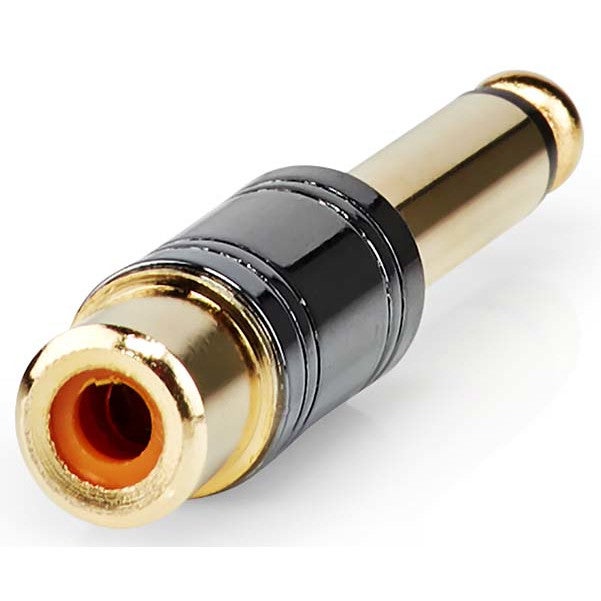 Nedis CABW23935BKG mono audio adapter 6,35 mm male - RCA female