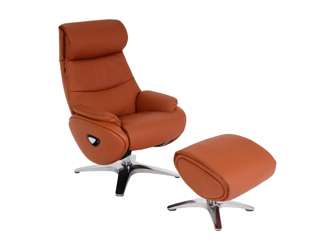 Fauteuil de relaxation avec cuir marron 86 x 77 x 94 cm 04_0006823