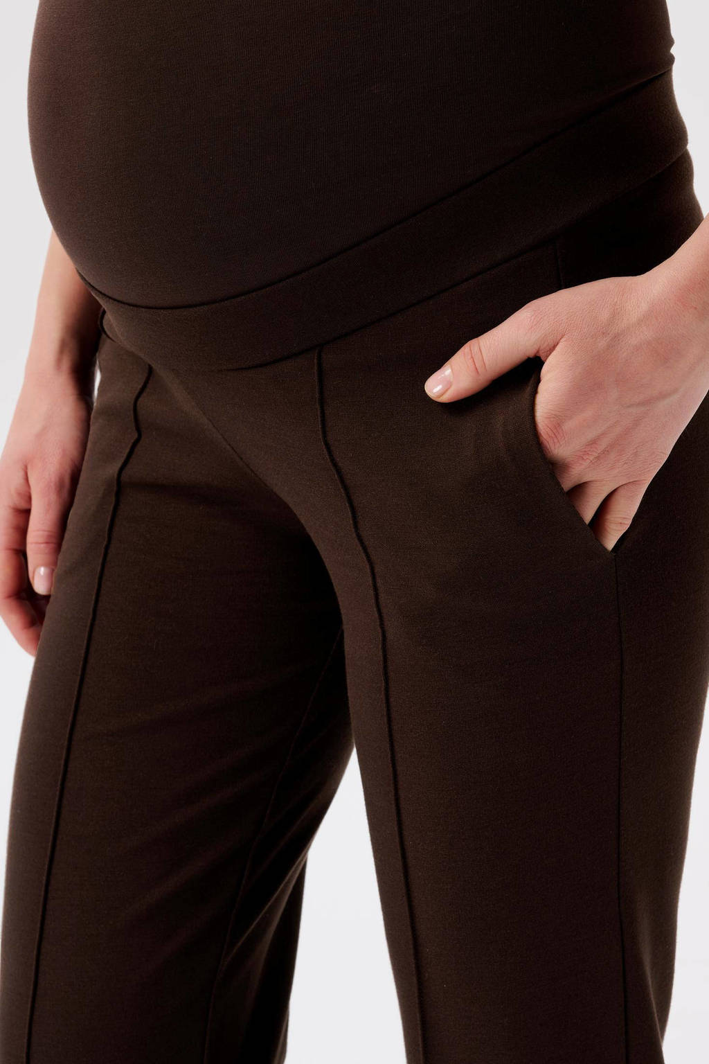 Noppies straight fit broek Eilia donkerbruin