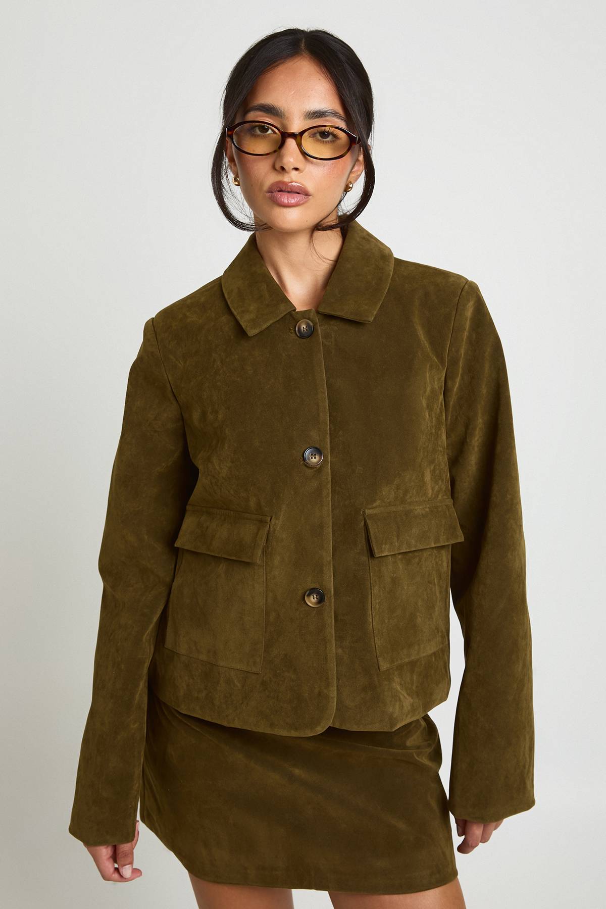 boohoo Blazer en Synthétique avec Détails de Poches