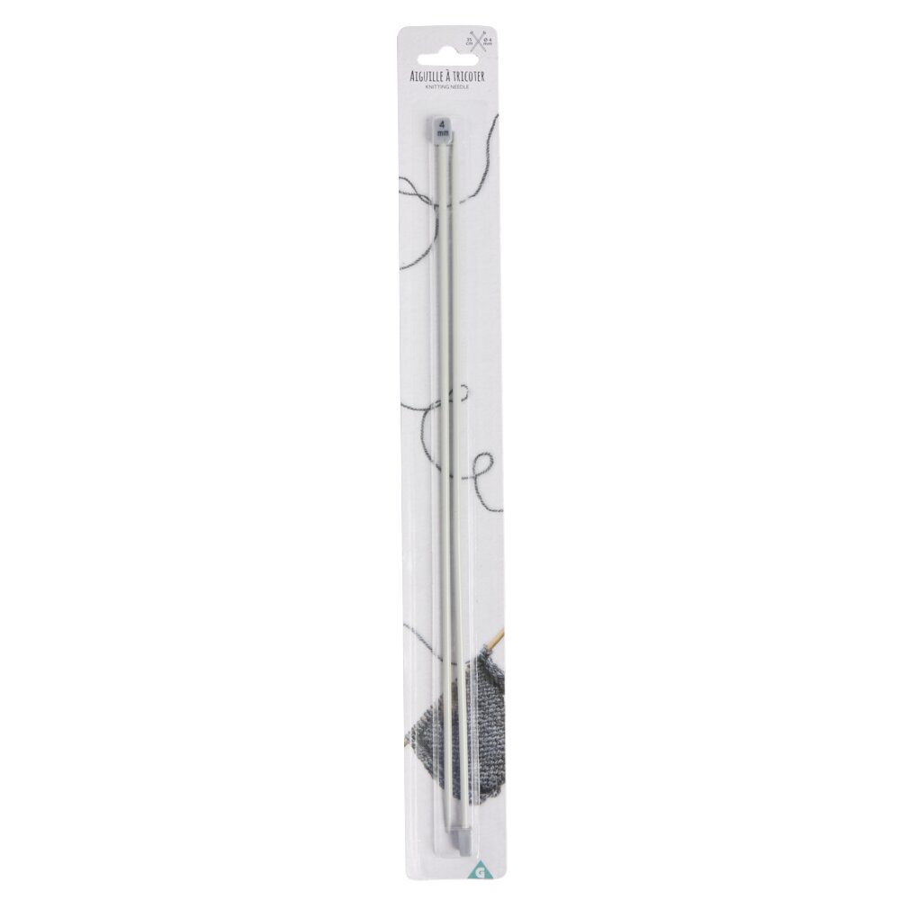 Aiguilles à tricoter x2 en alu H35cm