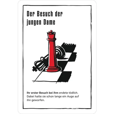 moses. Kartenspiel black stories Vorsicht, Verschwörung!